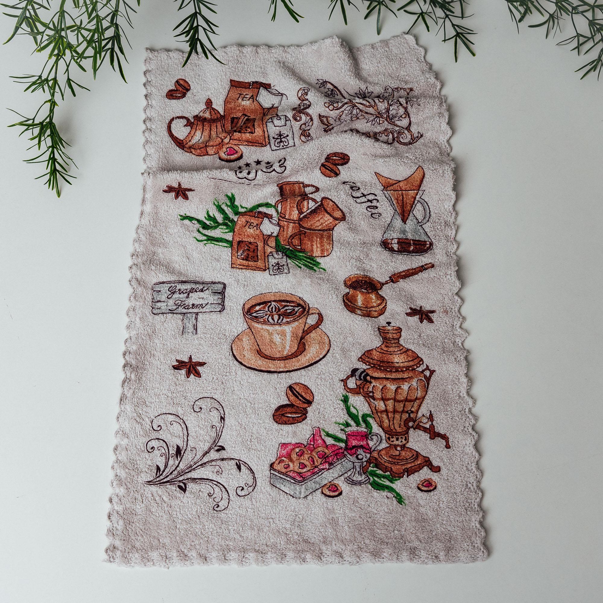 Кухонное полотенце 86832 Кофе с молоком 25х50 см Капучино (12440_18)