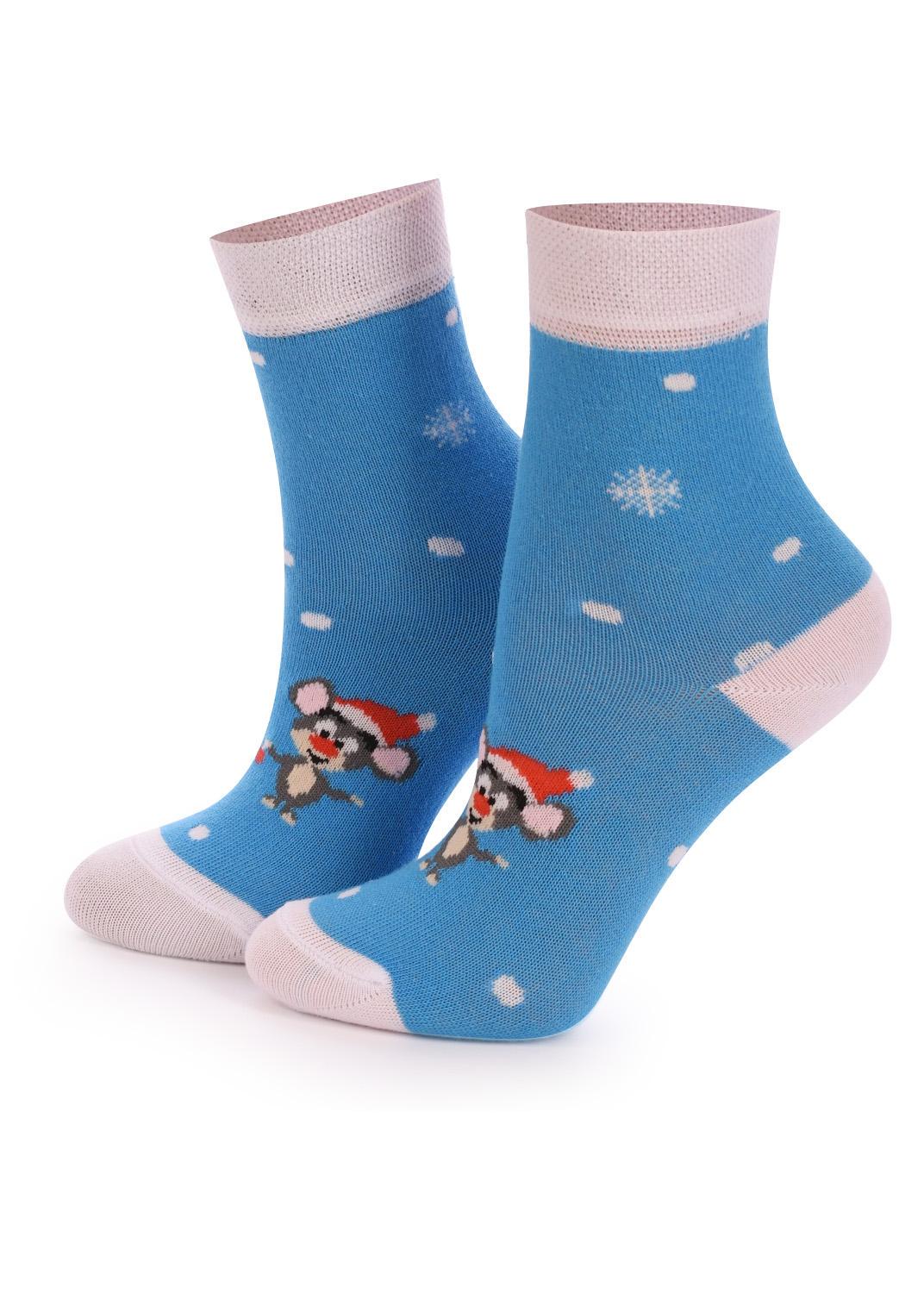 Носки детские хлопчатые Giulia KS2C-NEW YEAR-006 р. 20 Blue-blue (31033993)