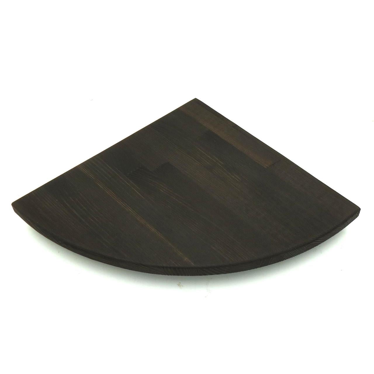 Полка настенная угловая из дерева Кабарет 30 Венге (УНП-300912)