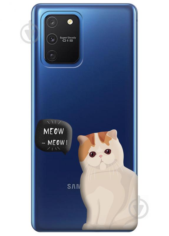 Прозрачный силиконовый чехол iSwag для Samsung Galaxy S10 Lite с рисунком - Котенок (KS3467) Прозрачный силиконовый чехол iSwag для Samsung Galaxy S10 Lite с рисунком - Котенок (KS3467)