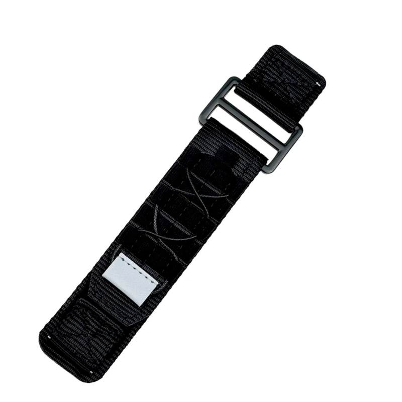 Ремінець для годинника Nylon Pro 20 мм Black (3707)