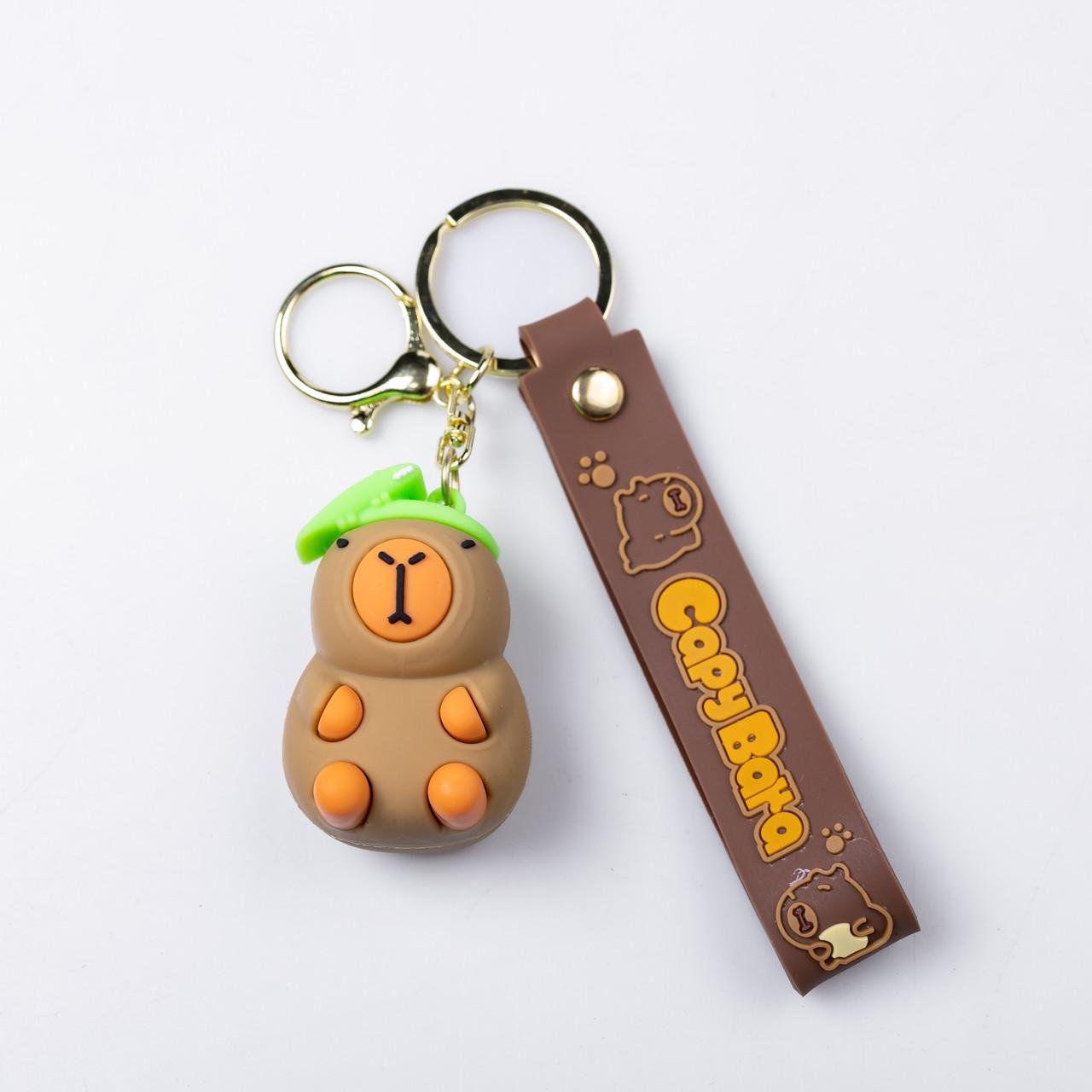 Брелок для ключей Капибара с ящерицей 5х3х4 см (HP-55-24CAP)