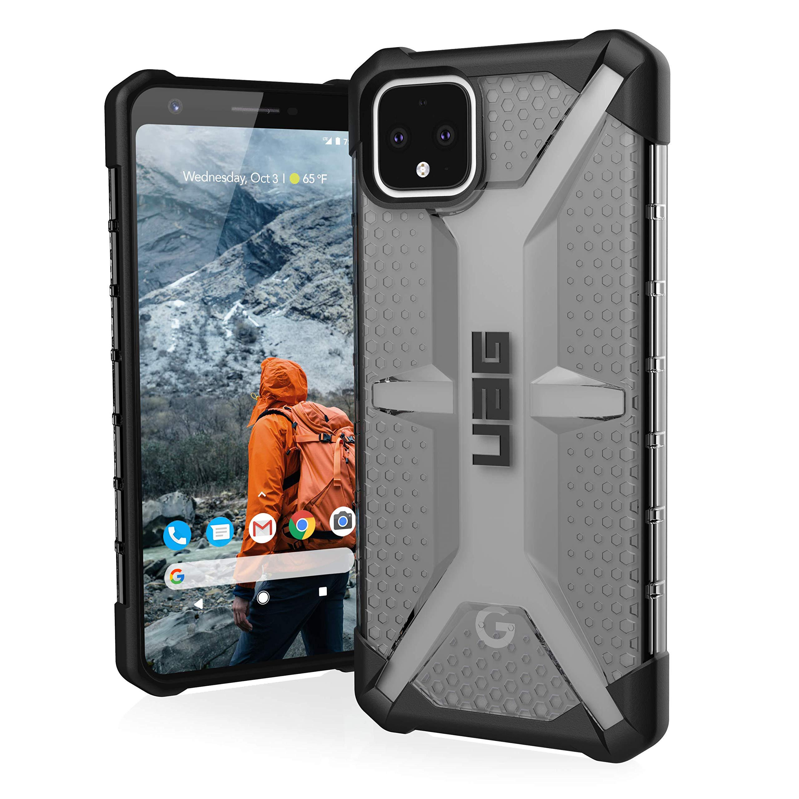 Чехол прозрачный противоударный милитари UAG Plasma для Google Pixel 4 XL (6.3") Ash