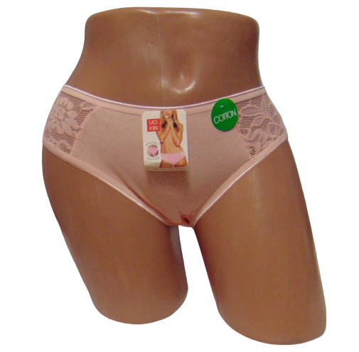 Жіночі труси в рубчик Uokin 6021 2XL Рожевий (1776740476)