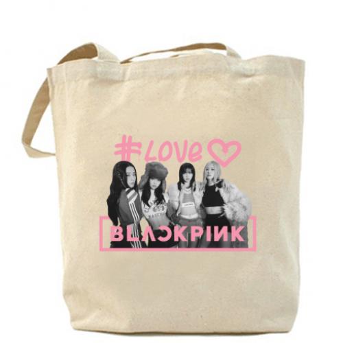 Шоппер Blackpink poster 37x41 см Бежевый (17134278-11-200013) - фото 1