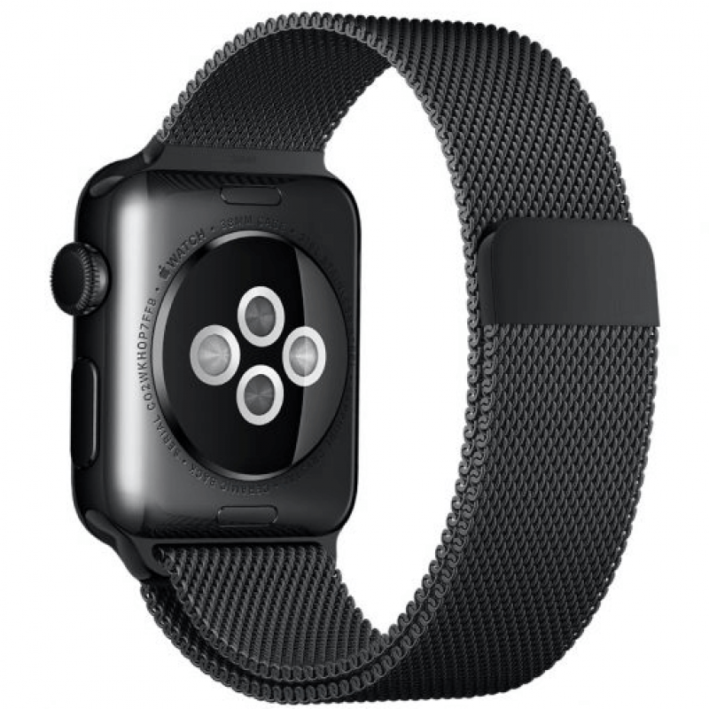 Ремінець Elite Milanese Loop Міланська петля для Apple Watch 42/44/45/49 мм S/M Black - фото 2