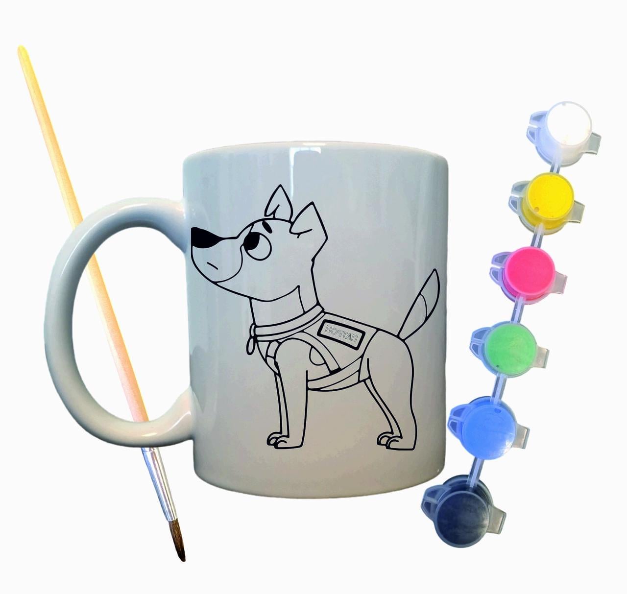 Набор для творчества кружка раскраска Пес Патрон 330 мл Белый (КР0023)