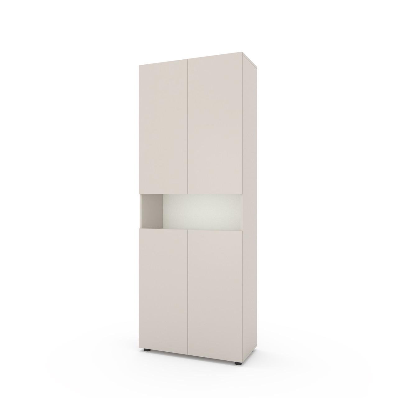 Пенал Metkas Home B002 ЛДСП 800x350x2130 мм Кашемир/Белый Снег - фото 1 Пенал Metkas Home B002 ЛДСП 800x350x2130 мм Кашемир/Белый Снег - фото 1