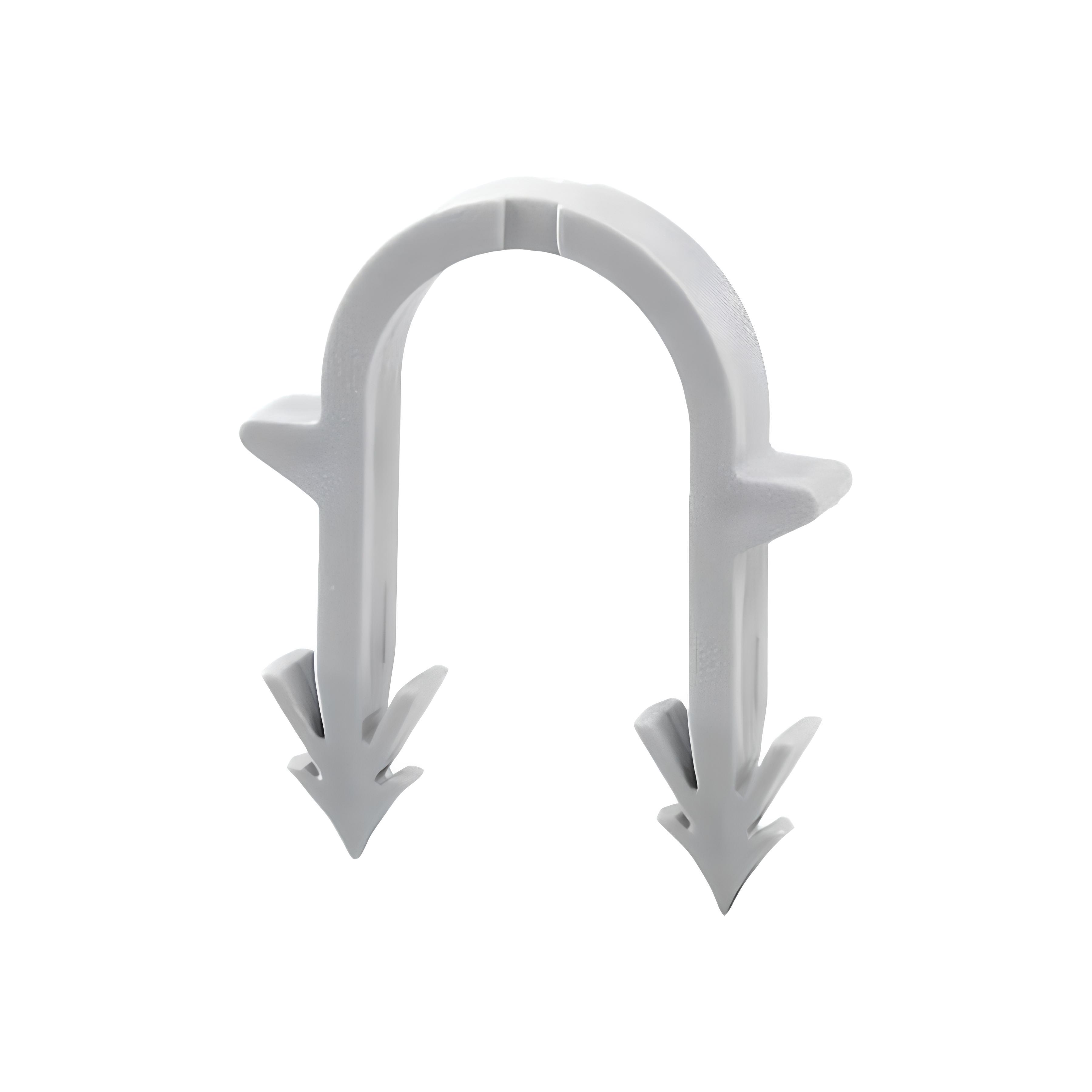 Гарпун-скоба для кріплення труби теплої підлоги Ø 16 довжина 40 мм 100 шт. Білий