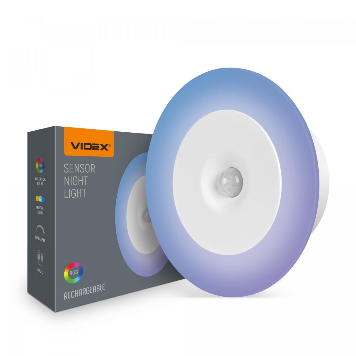 Світильник акумуляторний з датчиком руху Videx VL-NL114W-G LED