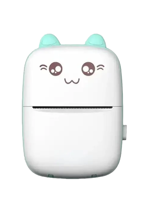 Термопринтер детский портативный Голубой (417/1)