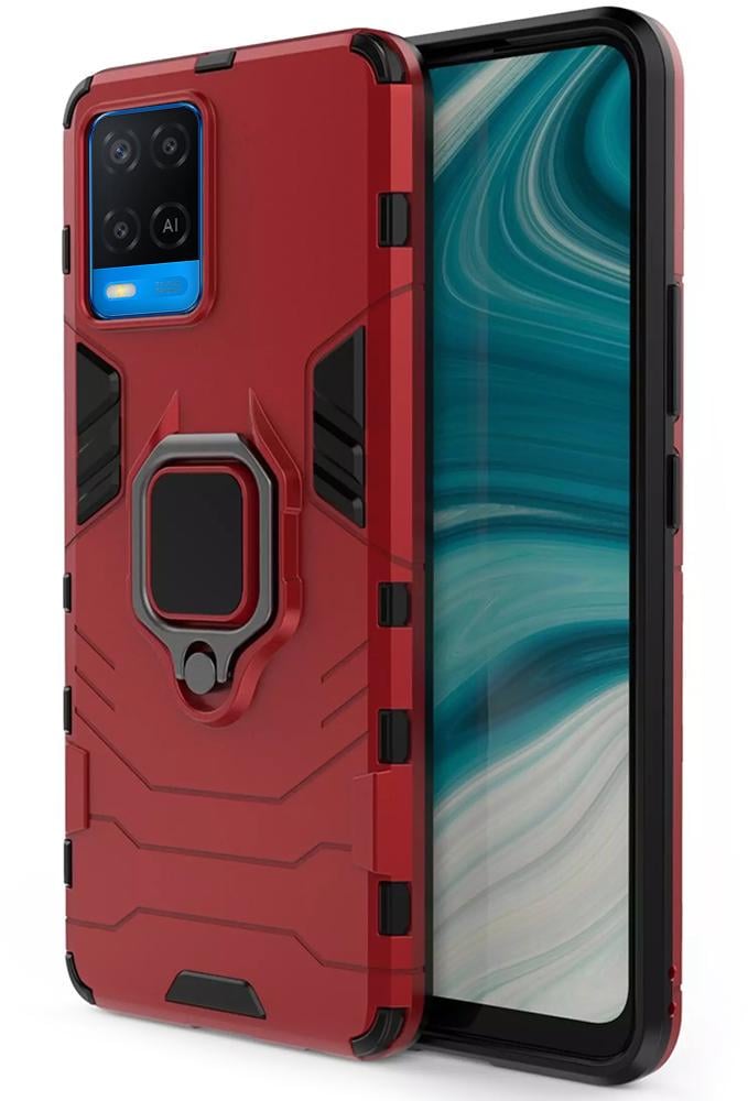 Противоударный чехол OPPO A54 (подставка кольцо) Red (22737-2D)