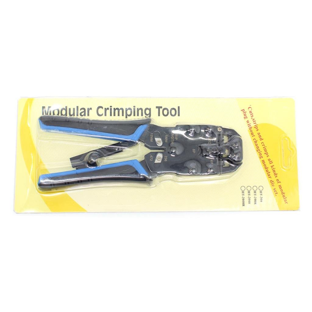 Обжимные клещи Lesko HT200R RJ45 для проведения кабельных сетей (1378249)