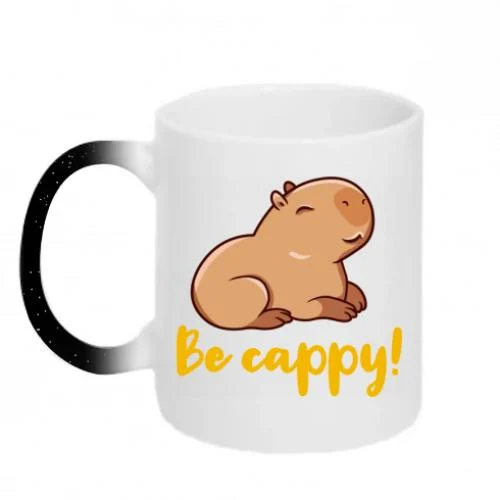 Чашка-хамелеон с блестками Be Cappy 320 мл Черный (14906773-2-181716)