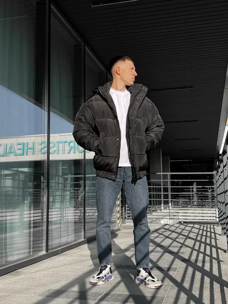 Куртка чоловіча зимова Oslo оверсайз дута M Чорний (26516/1) - фото 9 Куртка чоловіча зимова Oslo оверсайз дута M Чорний (26516/1) - фото 9