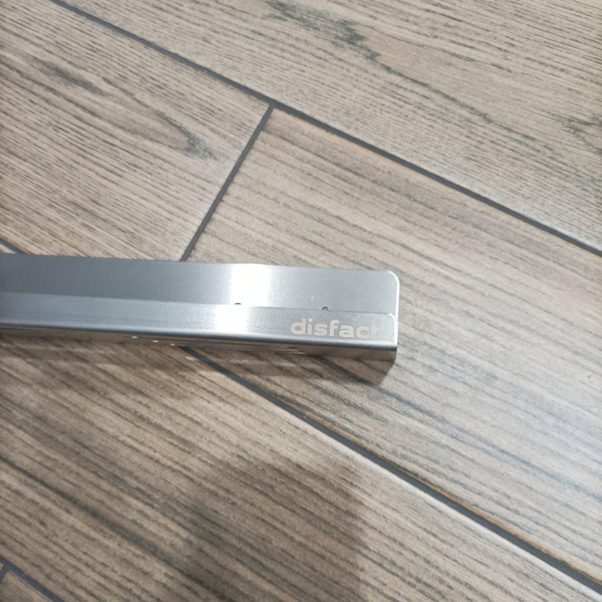 Поличка для ванной кімнати Disfact HL-65 L-форми довга пряма відкрита з товстої нержавіючої сталі 65 см Сріблястий матовий (3328) - фото 10