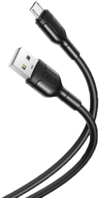 Дата кабель XO NB200 Quick Charge USB to MicroUSB 2,1A 2 м Black (564)