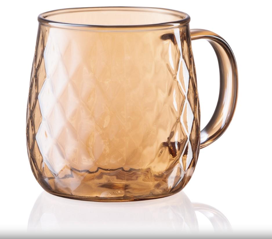 Набір чашок Ardesto Golden Moon 350 мл 2 шт. Прозорий/Золотий (AR2635GG) - фото 3