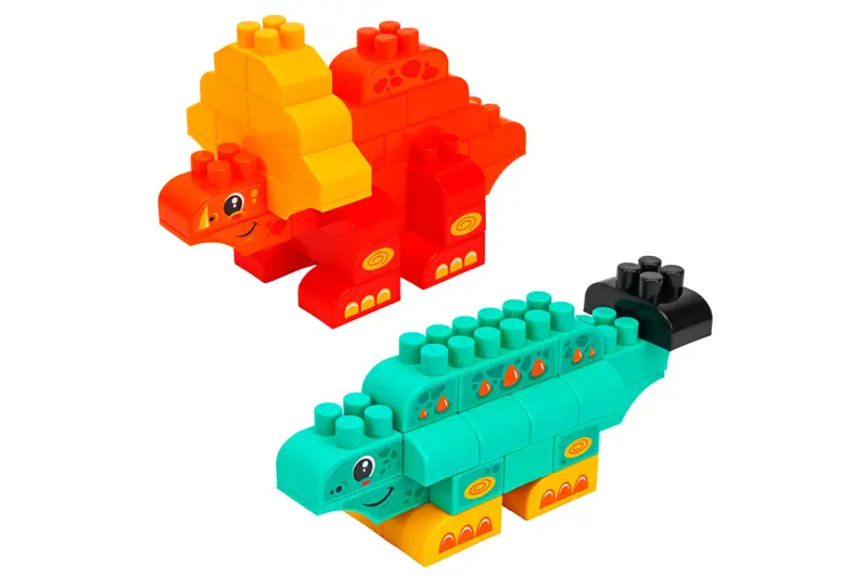 Конструктор блочний ТехноК 2222 Діно 190 деталей в коробці - фото 8 Конструктор блочний ТехноК 2222 Діно 190 деталей в коробці - фото 8