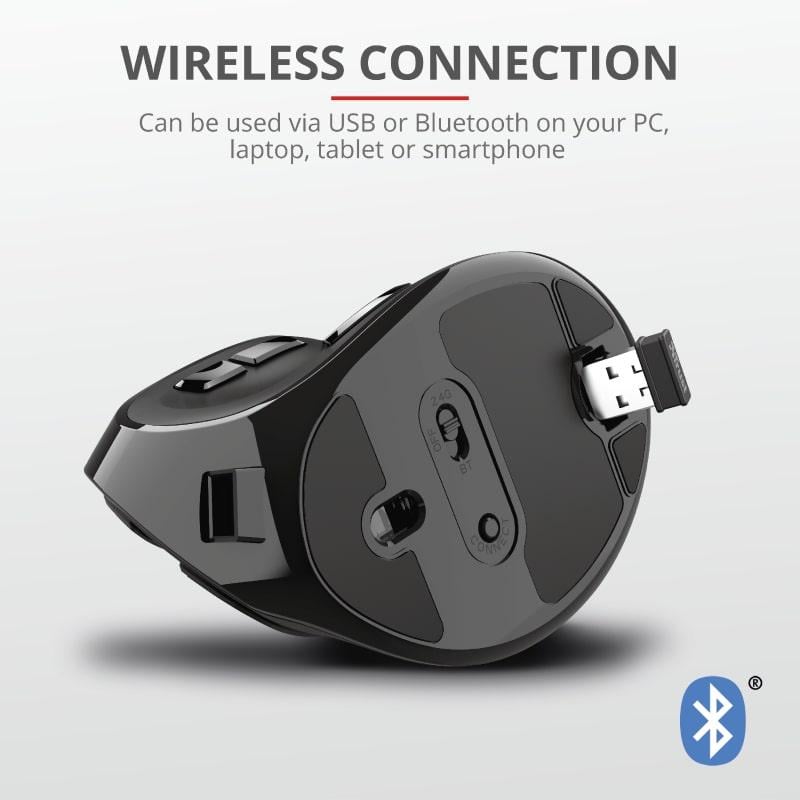 Миша бездротова ергономічна Trust Voxx Bluetooth, що перезаряджається (627033) - фото 4