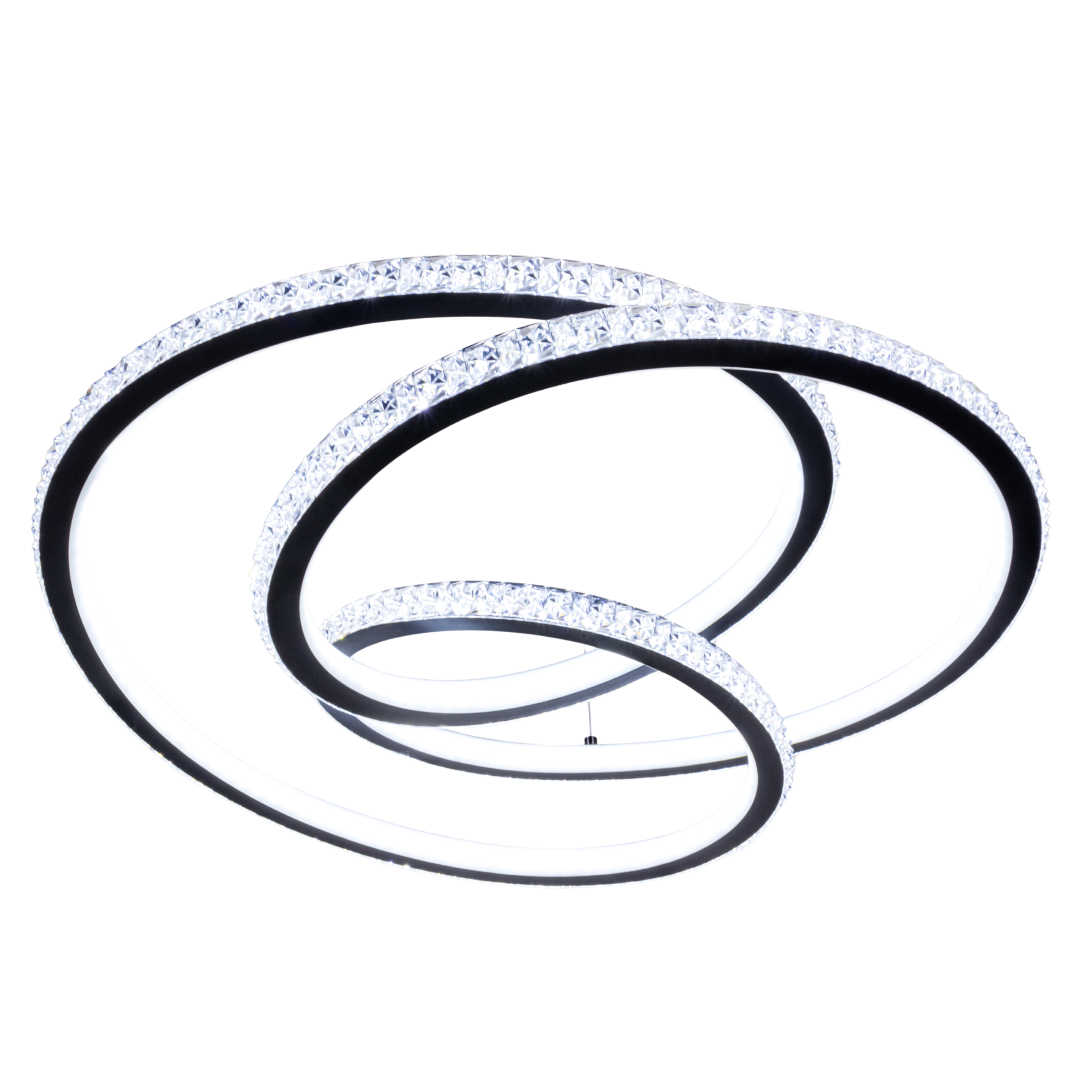 Люстра подвесная светодиодная Sirius LCD3070 BK 138W акриловая