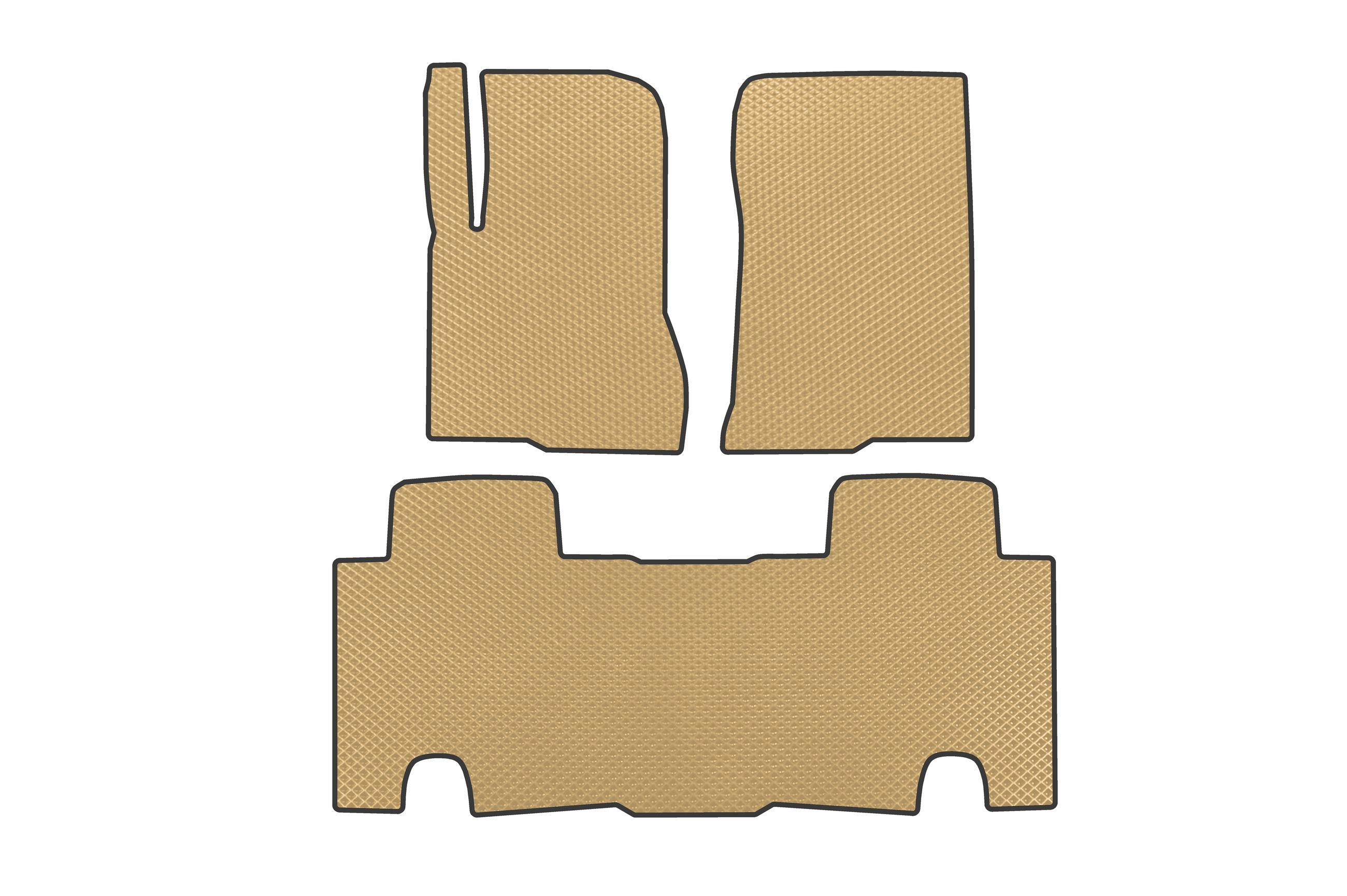 Коврики в автомобиль EVA Digital Designs для SsangYong Musso ІІ 2018- гг. этилвинилацетат Бежевый (183739)