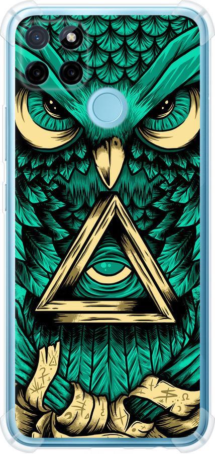 Чехол на Realme C25Y Сова Арт-тату (3971sp-2553-42517) Чехол на Realme C25Y Сова Арт-тату (3971sp-2553-42517)