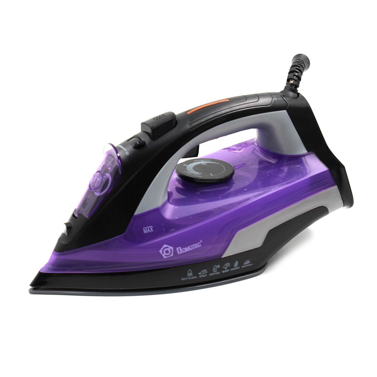 Утюг с отпаривателем Domotec SS58-3000W Ceramic Coating с керамической подошвой Фиолетовый (899cd410)