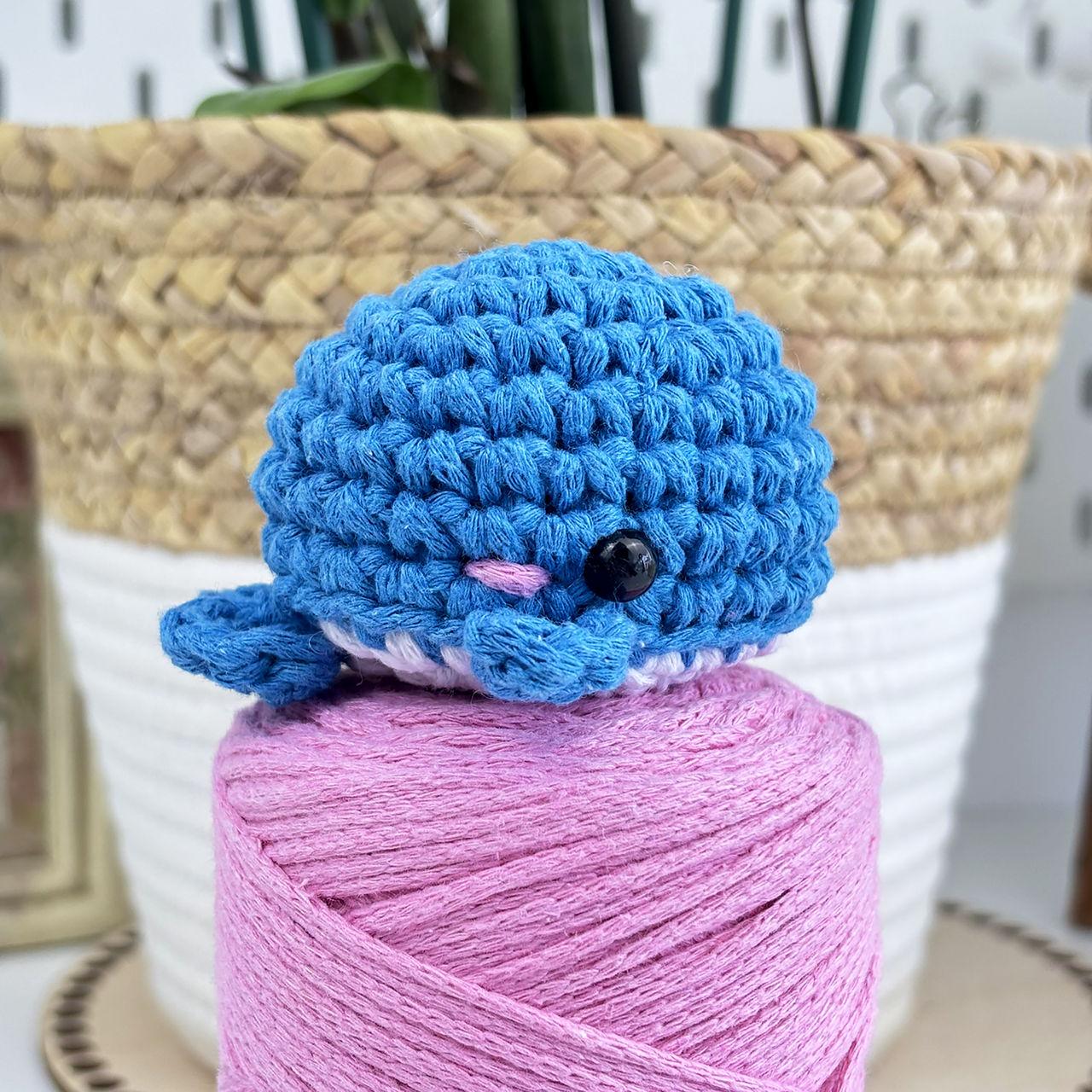 Набір для в'язання гачком кит 0005 Синій/Блакитний/Білий (162201) - фото 3 Набір для в'язання гачком кит 0005 Синій/Блакитний/Білий (162201) - фото 3