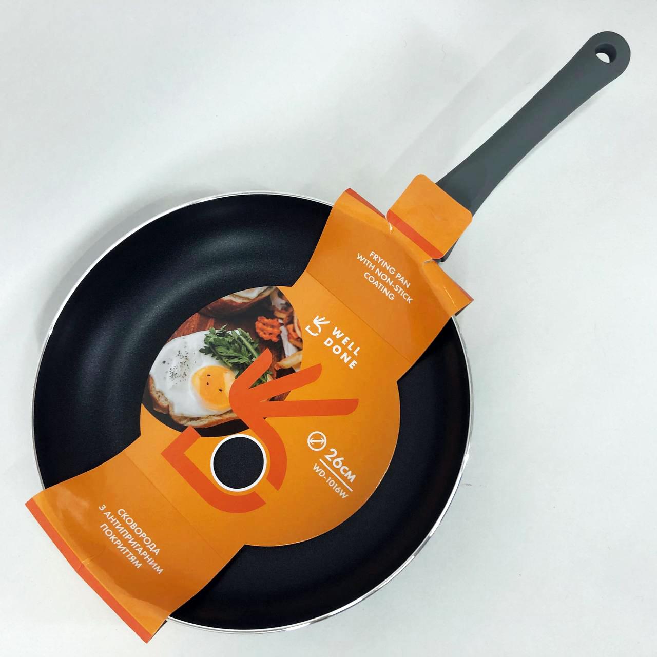 Сковорода алюминиевая 26 см WELL DONE WD-1016W - фото 5 Сковорода алюминиевая 26 см WELL DONE WD-1016W - фото 5