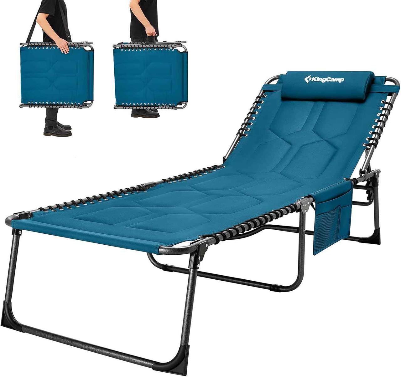 Туристическая кровать раскладная KingCamp Bavaria KC2421 Blue (KC2421_BLUE) - фото 2