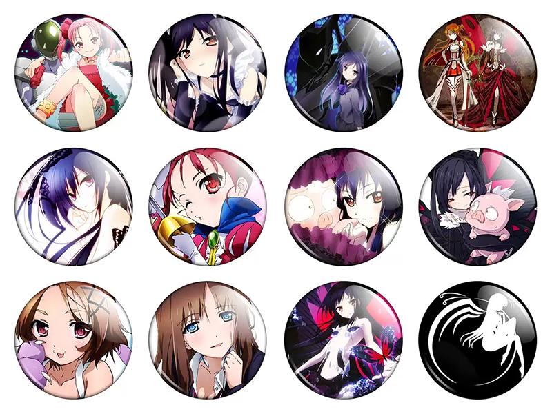 Набор значков Аниме Accel World 12 шт. (NZN00368)