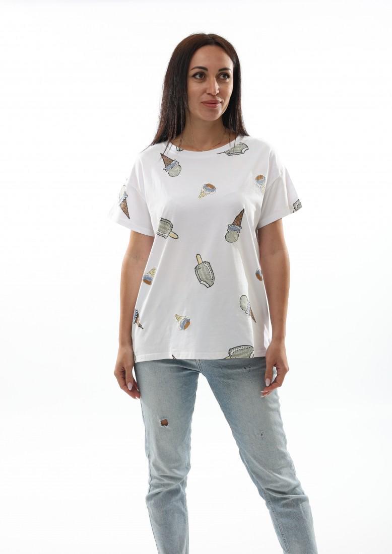 Футболка женская M&C р. 46-54 Белый (280666-54)