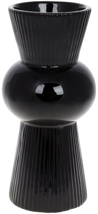 Ваза керамічна Stone Flower 12,3х12,3х26,5 см Чорний