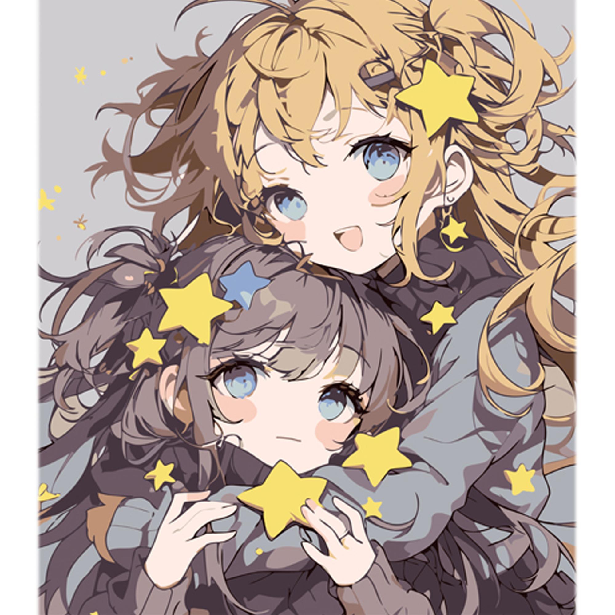 Картина по номерам Strateg Премиум Нежные мгновения аниме с лаком и уровнем 30x40 см (Str-LY60)