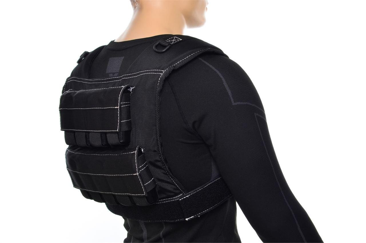 Жилет обважнювач для спорту MegaShape 20 кг Чорний (WV20-01) - фото 2 Жилет обважнювач для спорту MegaShape 20 кг Чорний (WV20-01) - фото 2