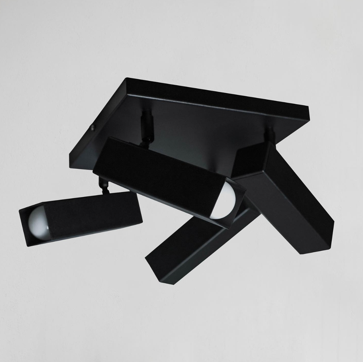 Люстра лофт стельова MSK ELECTRIC Verona на квадратній основі (SQ 1751-4)