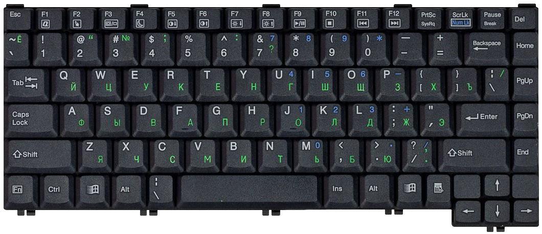 Клавиатура для ноутбука HP Compaq Presario 1200 Black Клавиатура для ноутбука HP Compaq Presario 1200 Black