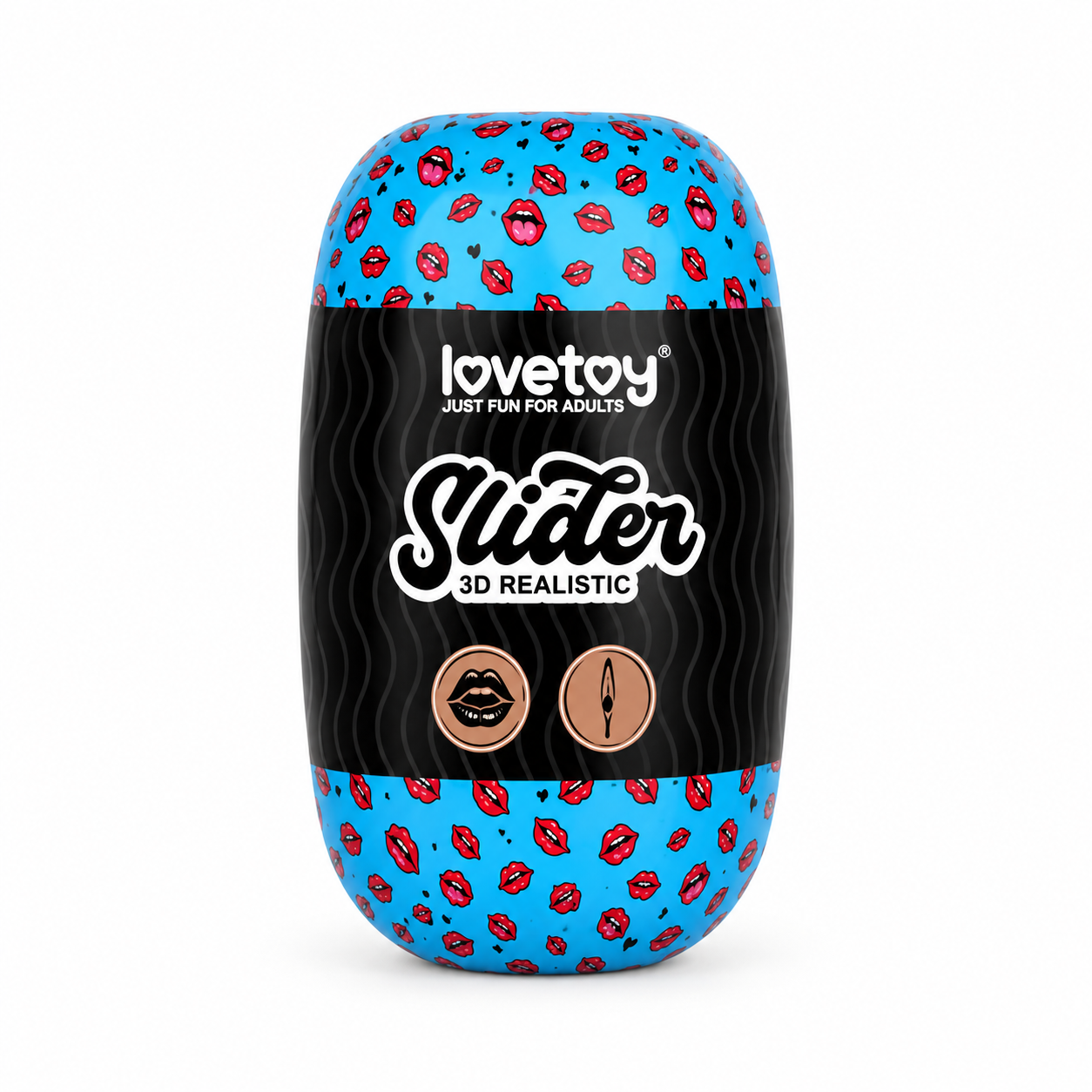 Мастурбатор LoveToy Slider DoubleLoveToyEnded Mouth and Vagina Brown