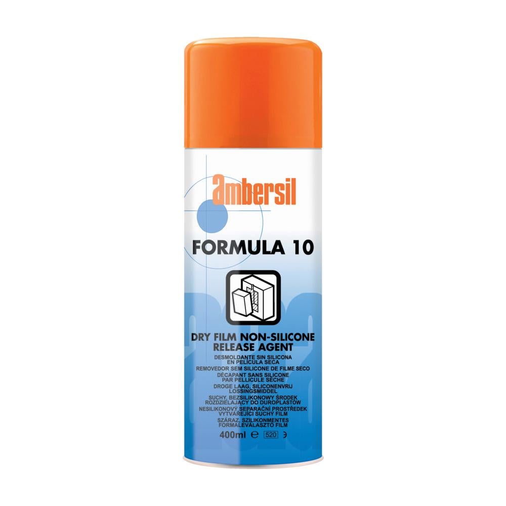 Антиадгезив высокоэффективный разделитель для пресс-форм Ambersil Formula 10 для термореактивных пластмасс при литье и формовании 400 мл (31541)