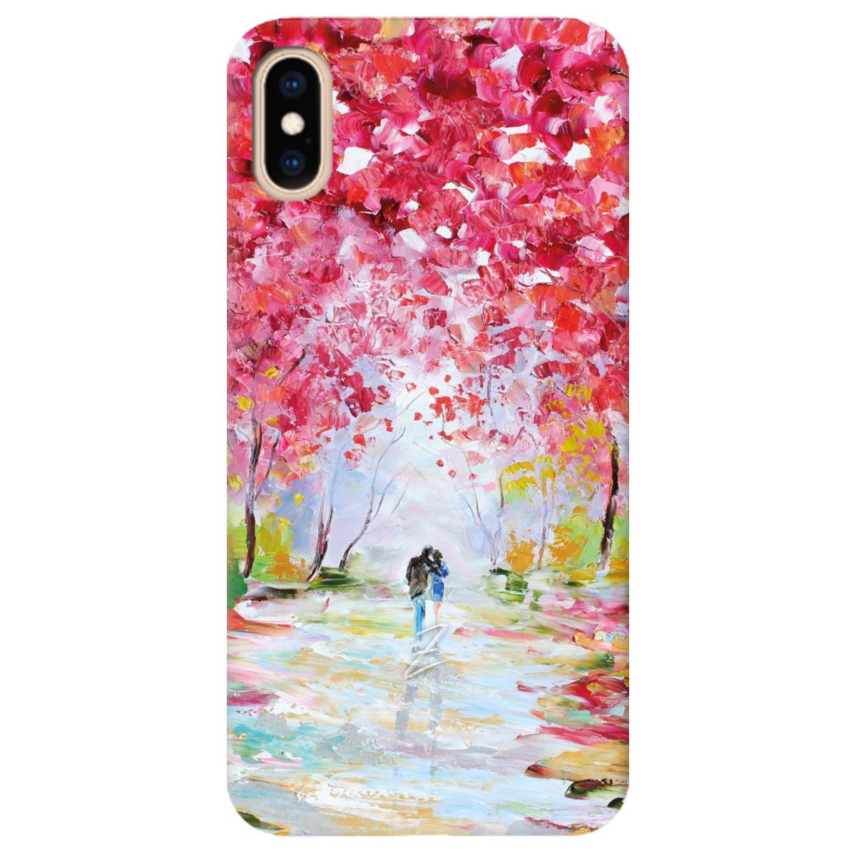 Силиконовый чехол Zorrov для Apple iPhone XS Max - Paseo romántico (11210040206052219)