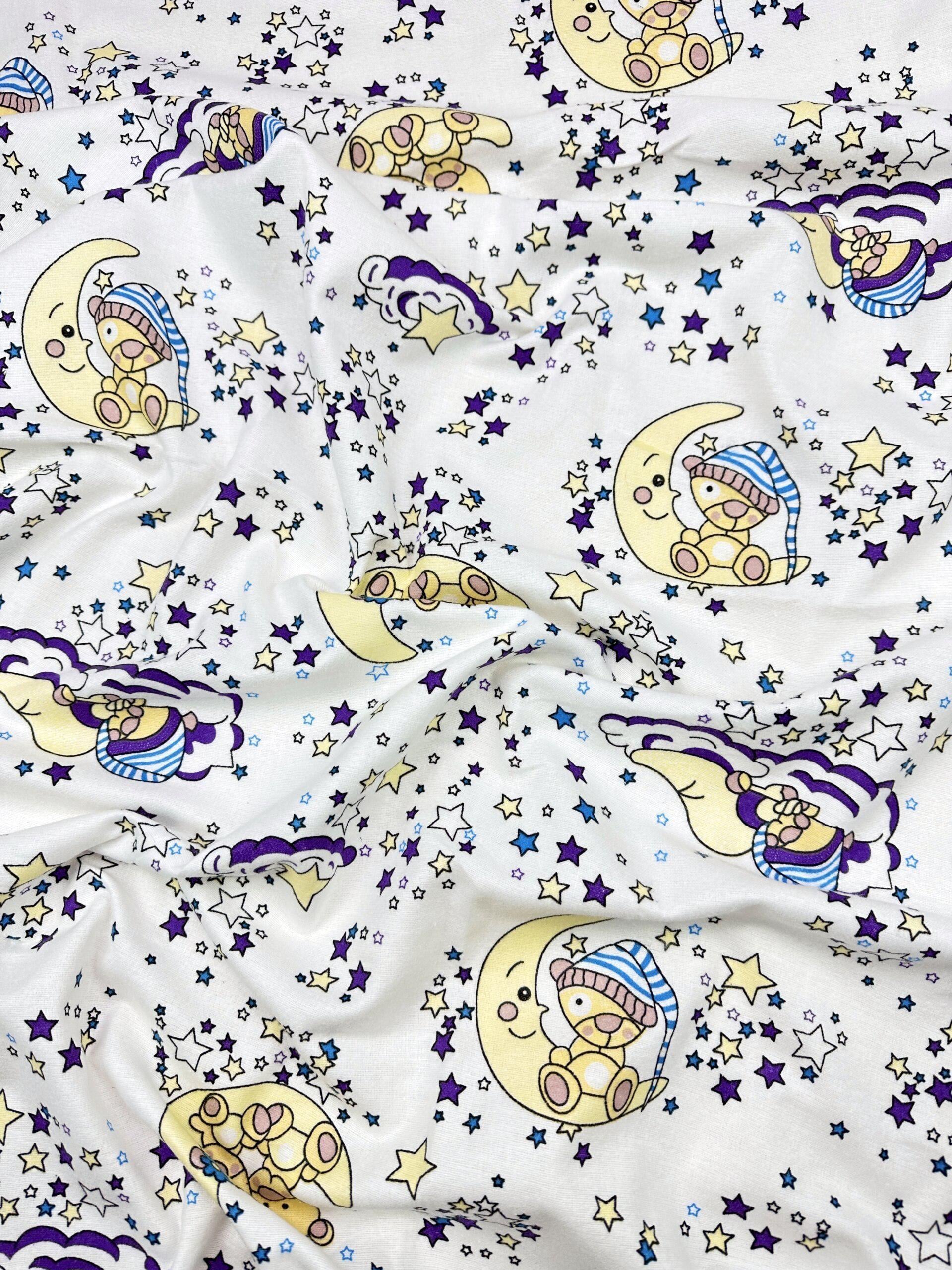 Пеленка фланелевая Мишка на луне #33 байка 110х90 см (373-1743)