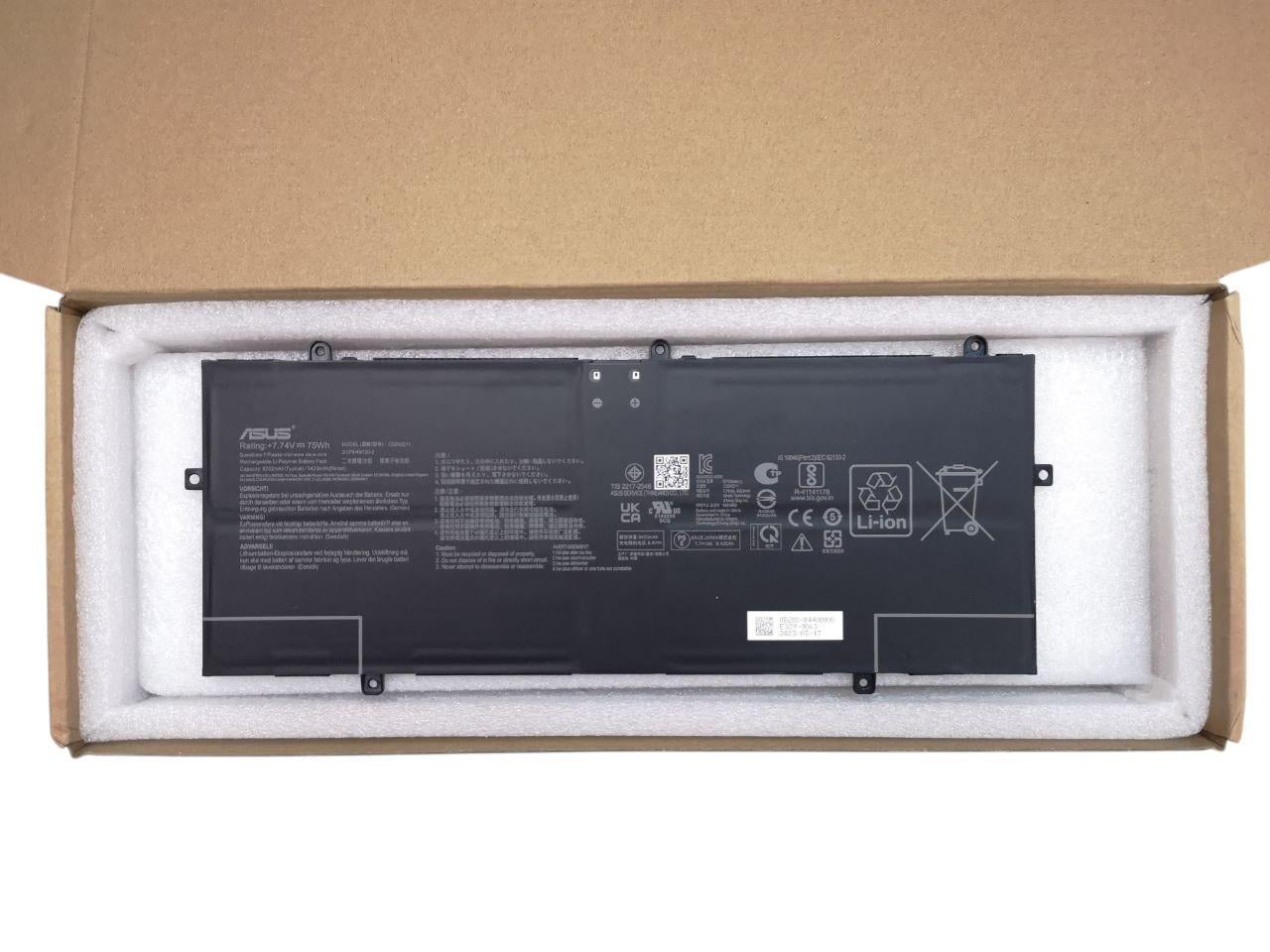 Акумулятор для Asus ZenBook 14 OLED UX3405/UX3405MA/UX3405VA/UX3405ZA/Q425/Q425MA/C22N2211 9702 mAh 75Wh