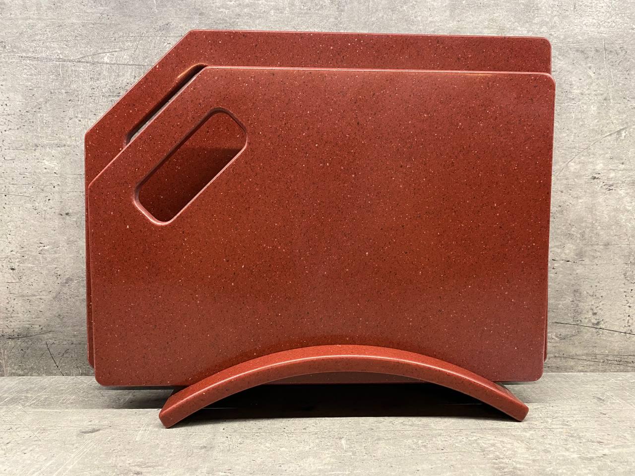 Набір кухонних дощок Royal Red із штучного акрилового каменю 2 шт. (23854571) Набір кухонних дощок Royal Red із штучного акрилового каменю 2 шт. (23854571)