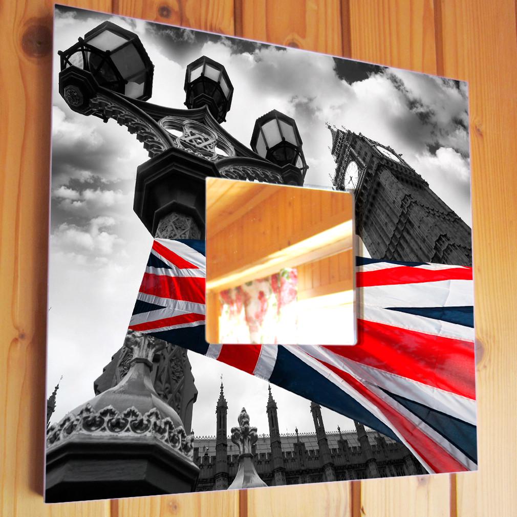 Зеркало декоративное Лондон Флаг 260х260 мм (M03717)