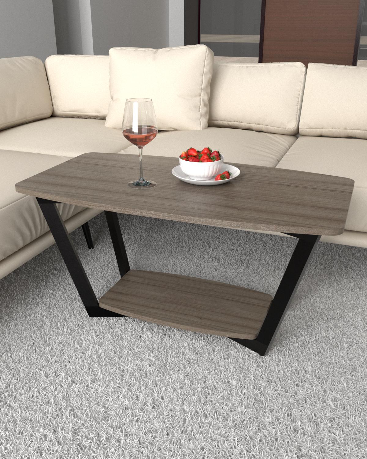 Журнальный столик EcoLoft Флоу DSP-1395-4 в стиле лофт Монтеверде (32308717)