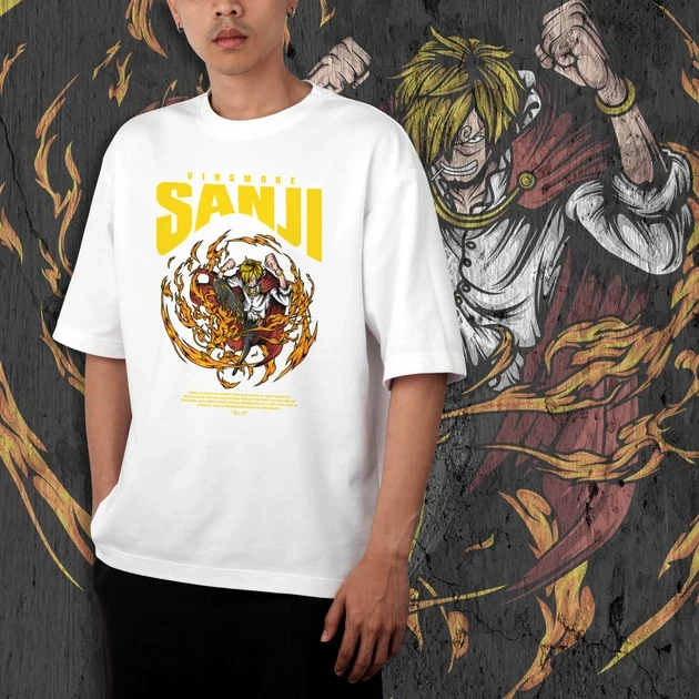 Футболка чоловіча з принтом Ван Піс Sanji Vinsmoke р. 48 (Anime0275)