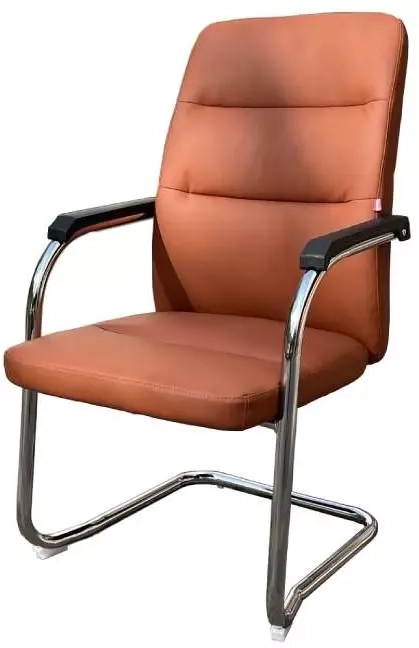Крісло конференційне шкіряне АКЛАС Натан CH CF Коричневий (00127506) - фото 1