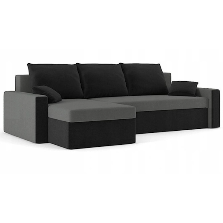 Диван кутовий Зеус 235х140 см Сірий/Чорний (25484911)