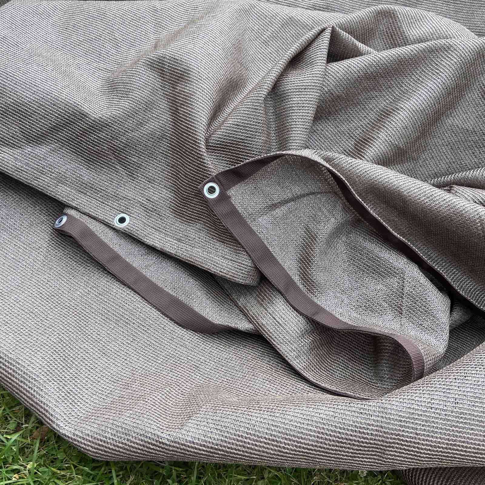 Сітка затіняюча з люверсами 95% 2х2 м Коричневий (bro-2-2) - фото 3 Сітка затіняюча з люверсами 95% 2х2 м Коричневий (bro-2-2) - фото 3